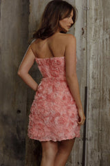 In Paris Embellished Mini Dress Pink