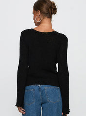 Swain Knit Cardigan Black