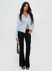 Rush Hour Long Sleeve Top Blue Stripe