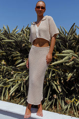 Summer Sunset Crochet Top Oat