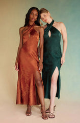 Marissa Halter Neck Midi Dress