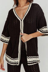 Rhodes Cotton Relaxed Knit Shirt Black