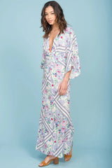 Kira Zip Up Maxi Dress Green