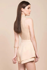 Meilani Collar Romper Nude