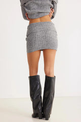 SNDYS Brooks Mini Skirt Grey