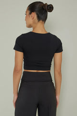 Grammercy Short Sleeve Top Black