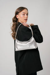 TEN TONES Aurelia Hobo Bag Silver