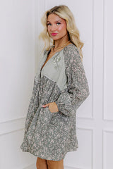 Picking Flowers Embroidered Mini Dress