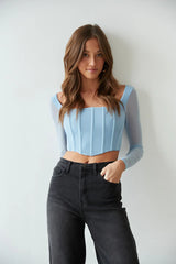 Wrenley Mesh Corset Top