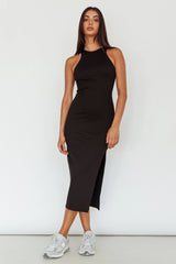 Voyage Racerback Midi Dress Black