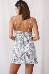 Xanadu Cowl Neck Slip Dress Pink Leopard