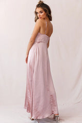 Joanne Empire Waist Maxi Dress Rose Gold