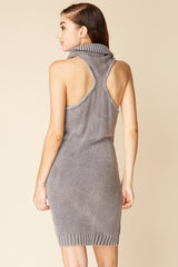 Tenley Bodycon Sweater Dress Grey