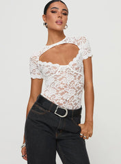 Giallo Bodysuit White