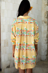 FORTUNATE ONE Venice Shirt Casablanca Print