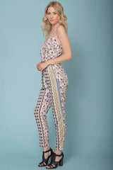 Harper Floral Jumpsuit Navy