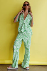 Just A Hunch Pants Zebra Green