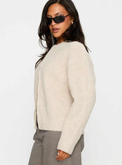 Lexene Zip Through Jumper Oat