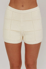 Sailor Knit Shorts Cream