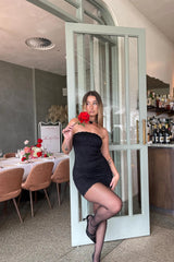 Must Be Love Lace Mini Dress Black