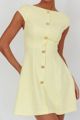 Rebel Cap Sleeve Mini Dress Butter