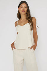 Mistie Cami Strap Top Bone