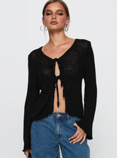 Swain Knit Cardigan Black