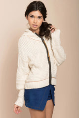 Willow Wool Knit Sweater Ivory