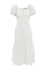 Liberty Dress in White Eyelet
