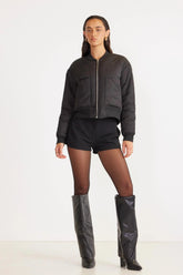 SNDYS Roberta Mini Shorts Black