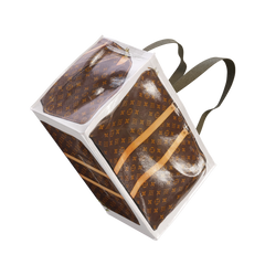 GroceryBags TITA ELVIE duffle GroceryBag, brown canvas, large