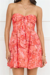 Luxe Lush Strapless Mini Dress Pink