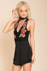 Meilani Collar Romper Black