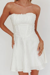 Savanna Corset Bodice Mini Dress Ivory
