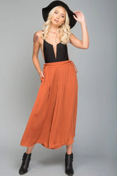 Lucy Loose Fit Wide Leg Pants Bronze