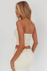 Night Market Applique Crop Top Butter