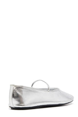 THERAPY Moncherri Ballet Flat Silver Smooth