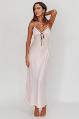 Sharla Bow Bust Maxi Dress Rosewater