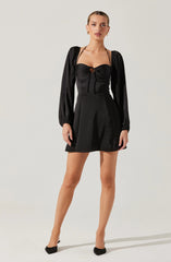 Vivian Satin Halter Mini Dress