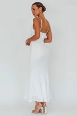 Lake Como Bodycon Maxi Dress White