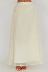 Simple Things Organza Maxi Skirt Butter