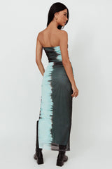 Jolyn Mesh Midi Skirt Charcoal