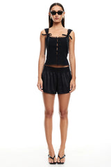 LIONESS Crystal Cami Onyx