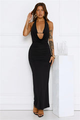 Midnight District Maxi Dress Black