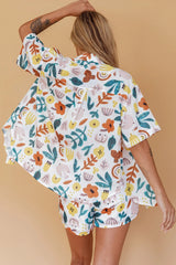 Just A Hunch Shorts Printed White