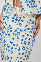 Heart & Soul Maxi Skirt Floral Cream