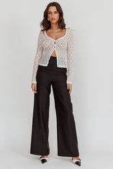 Nights Dream Wide Leg Pants Black