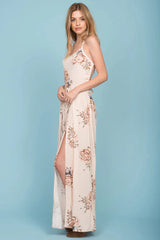 Topanga High Slit Jumpsuit Nude