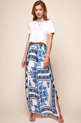 Monaco Wide Leg Tassel Pants White