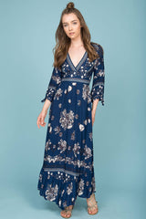 Zaika Maxi Dress Navy